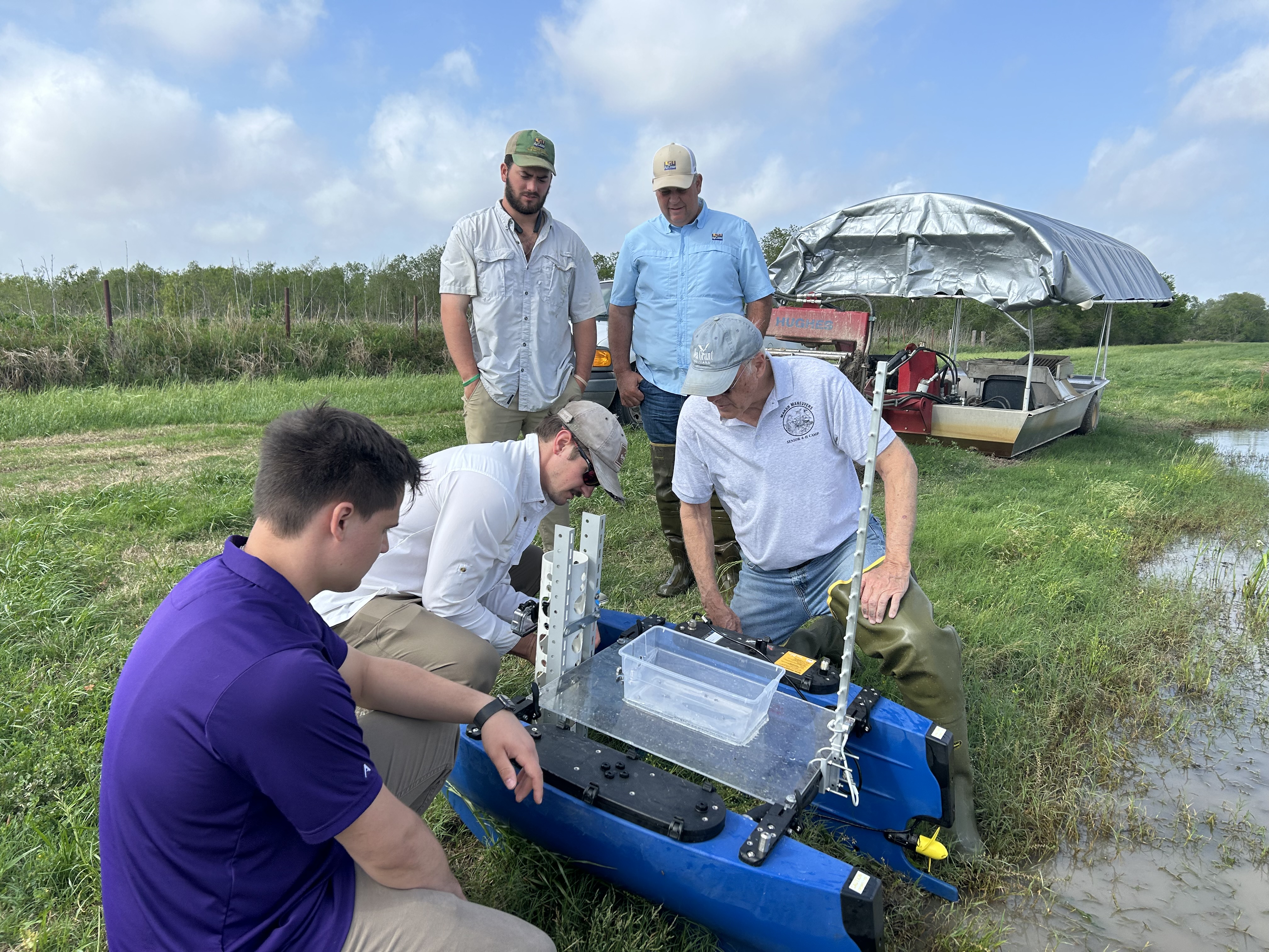 Digital Precision Water Technology  for Crawfish Research and Extension